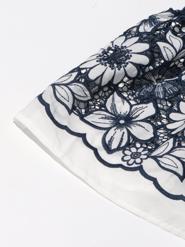 TWOTWINSTYLE Off Shoulder Patchwork Embroidery Print Elegant Dress