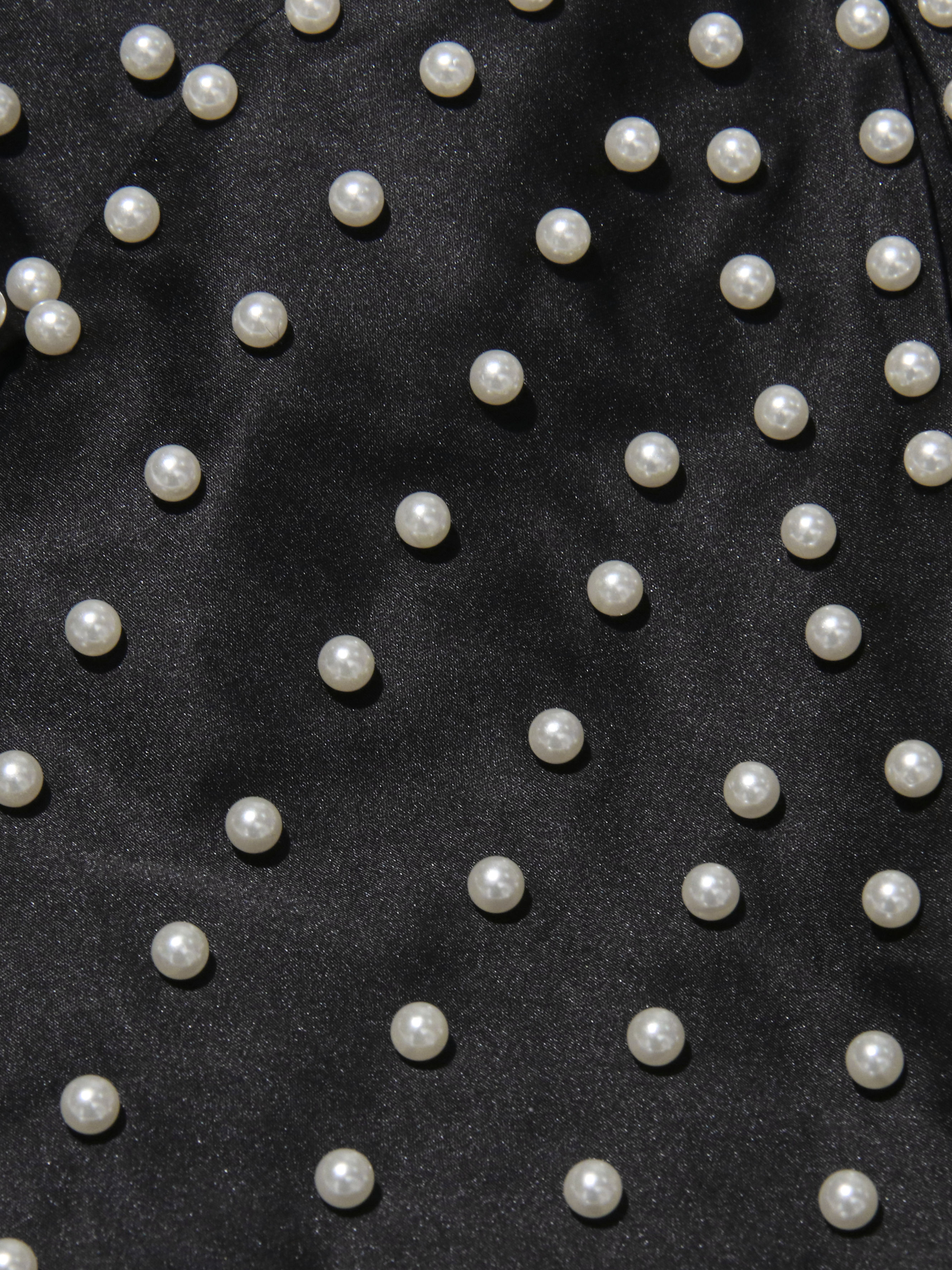 TWOTWINSTYLE Off Shoulder Patchwork Pearl Sexy Vest