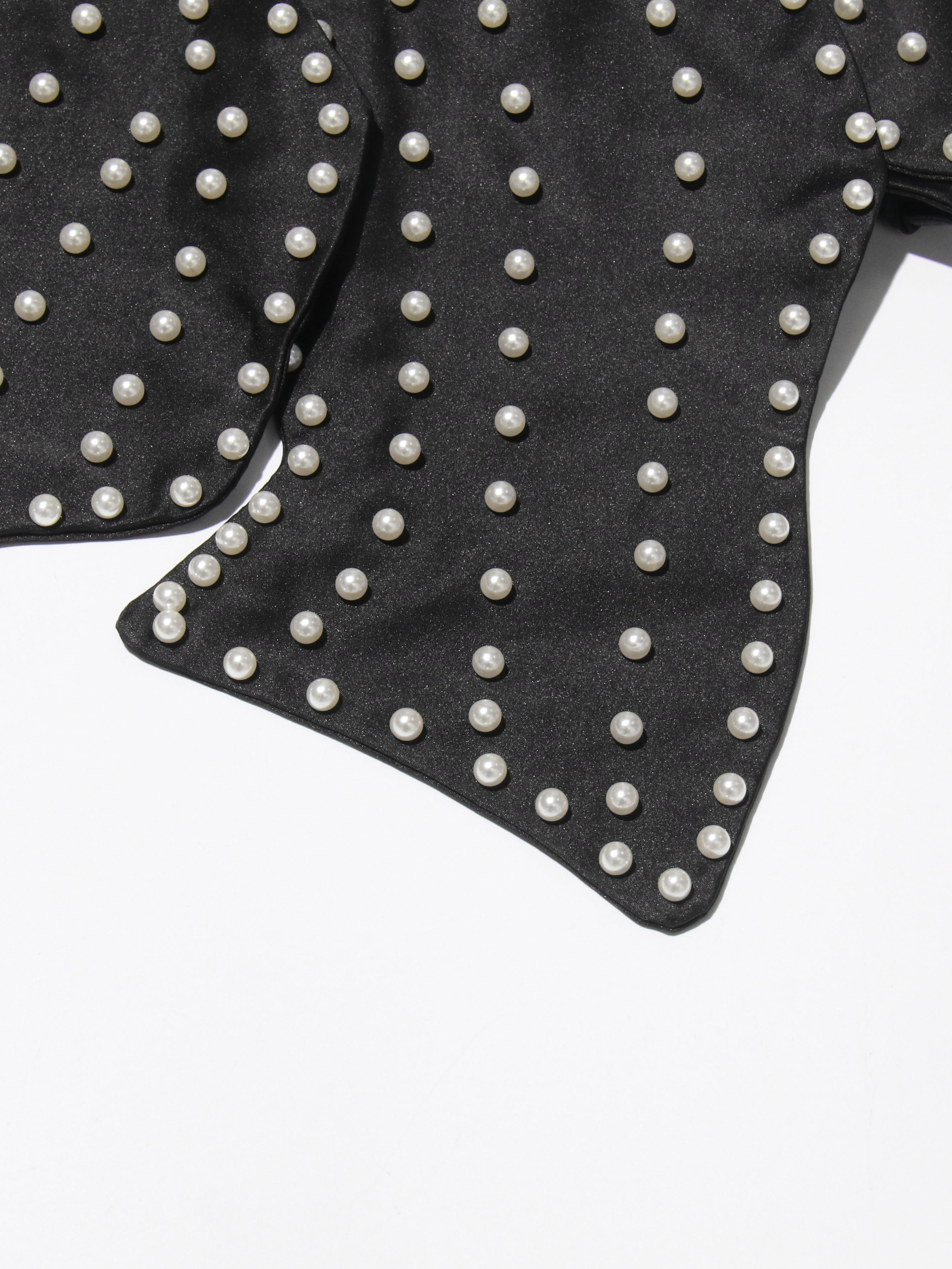TWOTWINSTYLE Off Shoulder Patchwork Pearl Sexy Vest