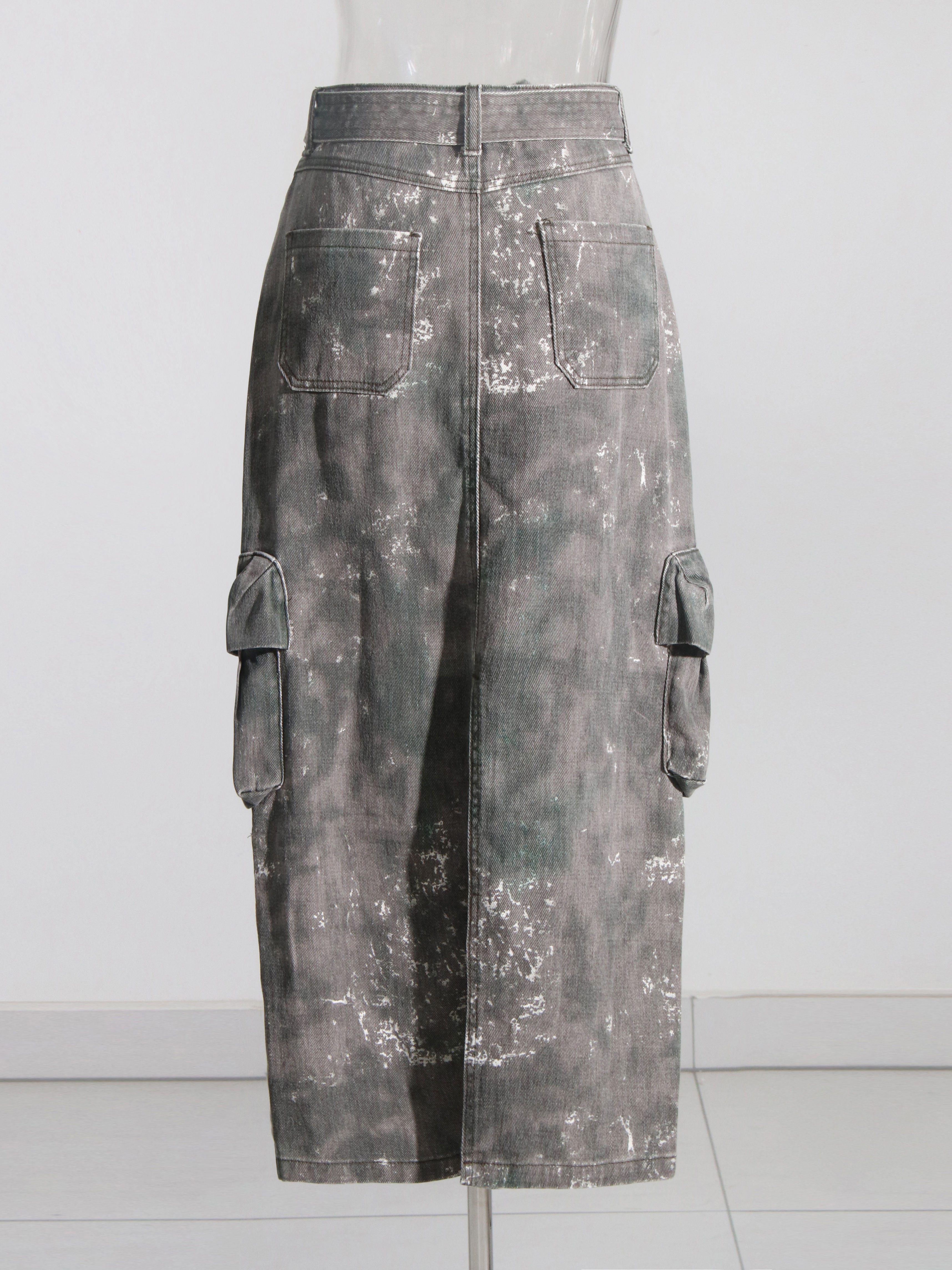 TWOTWINSTYLE Spliced Bowknot Designer Camouflage Skirt
