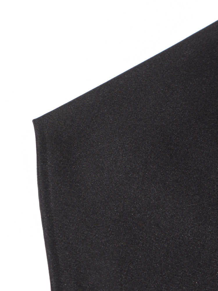 TWOTWINSTYLE Stand Collar Hit Color Irregular Hem Chic Dress