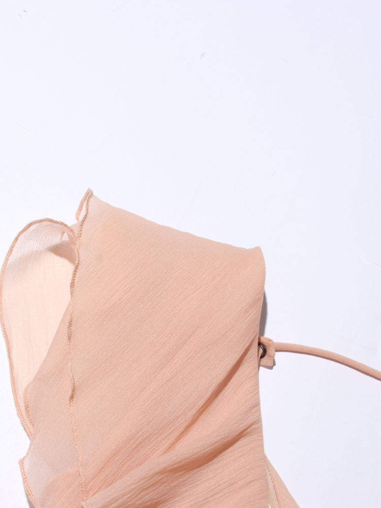 TWOTWINSTYLE Off Shoulder Patchwork Ruffles Designer Dress