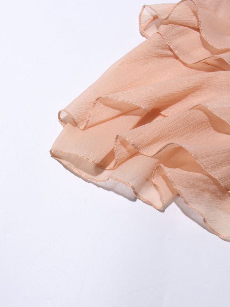 TWOTWINSTYLE Off Shoulder Patchwork Ruffles Designer Dress