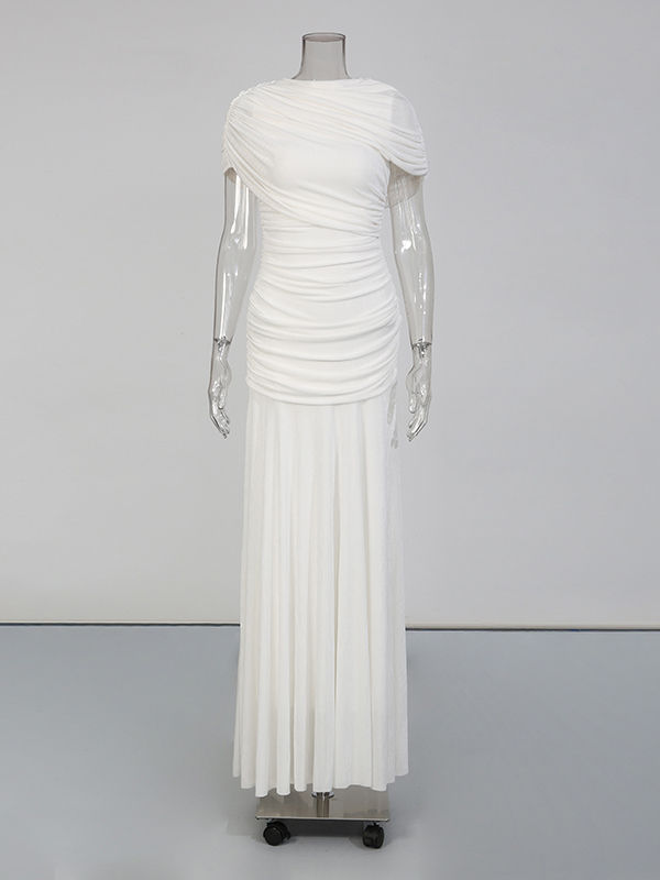 TWOTWINSTYLE Stand Collar Sleeveless Slimming Vintage Dress