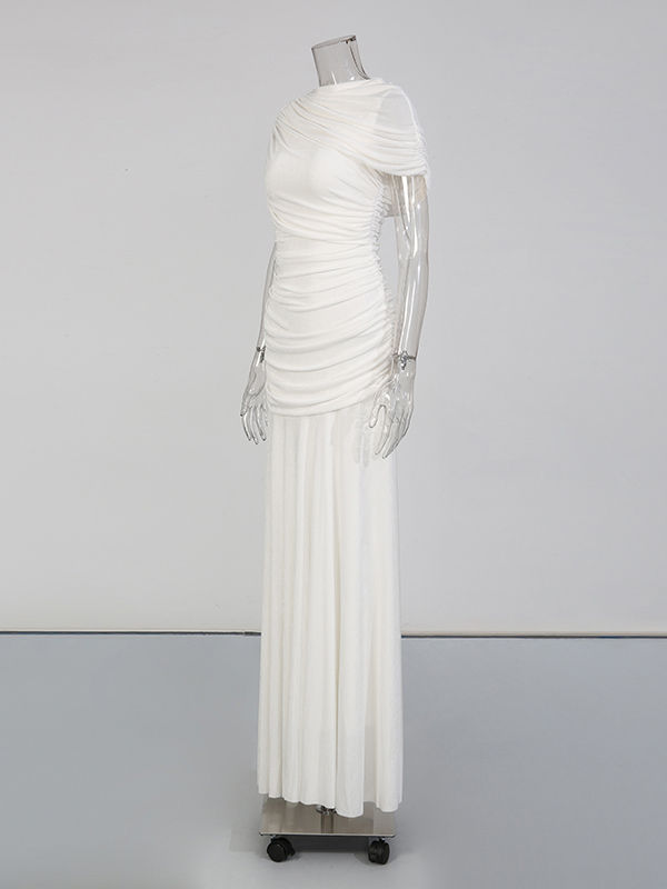 TWOTWINSTYLE Stand Collar Sleeveless Slimming Vintage Dress