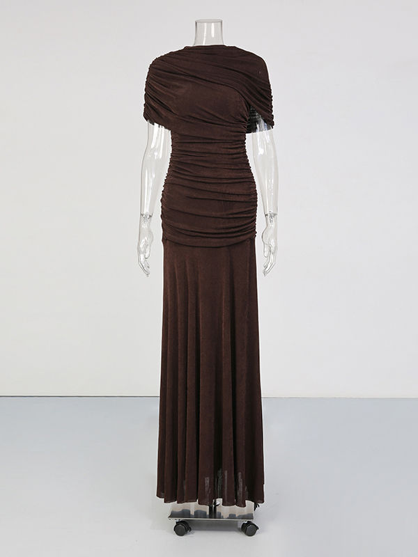 TWOTWINSTYLE Stand Collar Sleeveless Slimming Vintage Dress