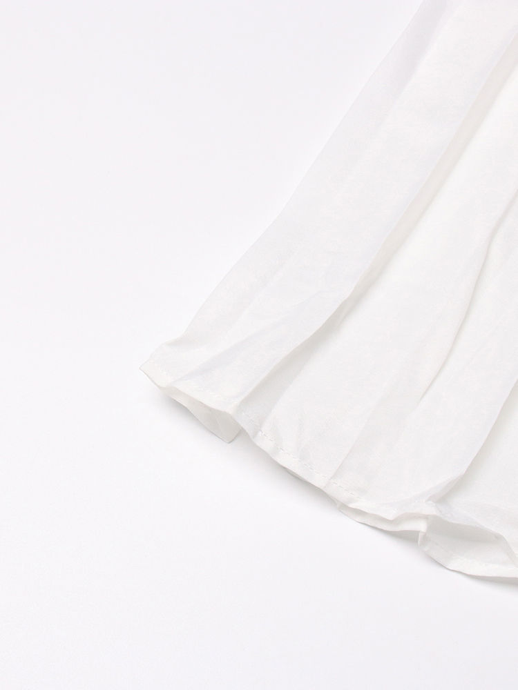 TWOTWINSTYLE Sleeveles Irregular Hem Coat Solid High Waist Skirt Elegant Two Piece Set