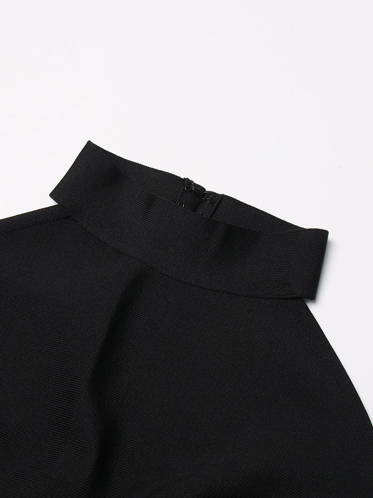 TWOTWINSTYLE Sleeveles Irregular Hem Coat Solid High Waist Skirt Elegant Two Piece Set