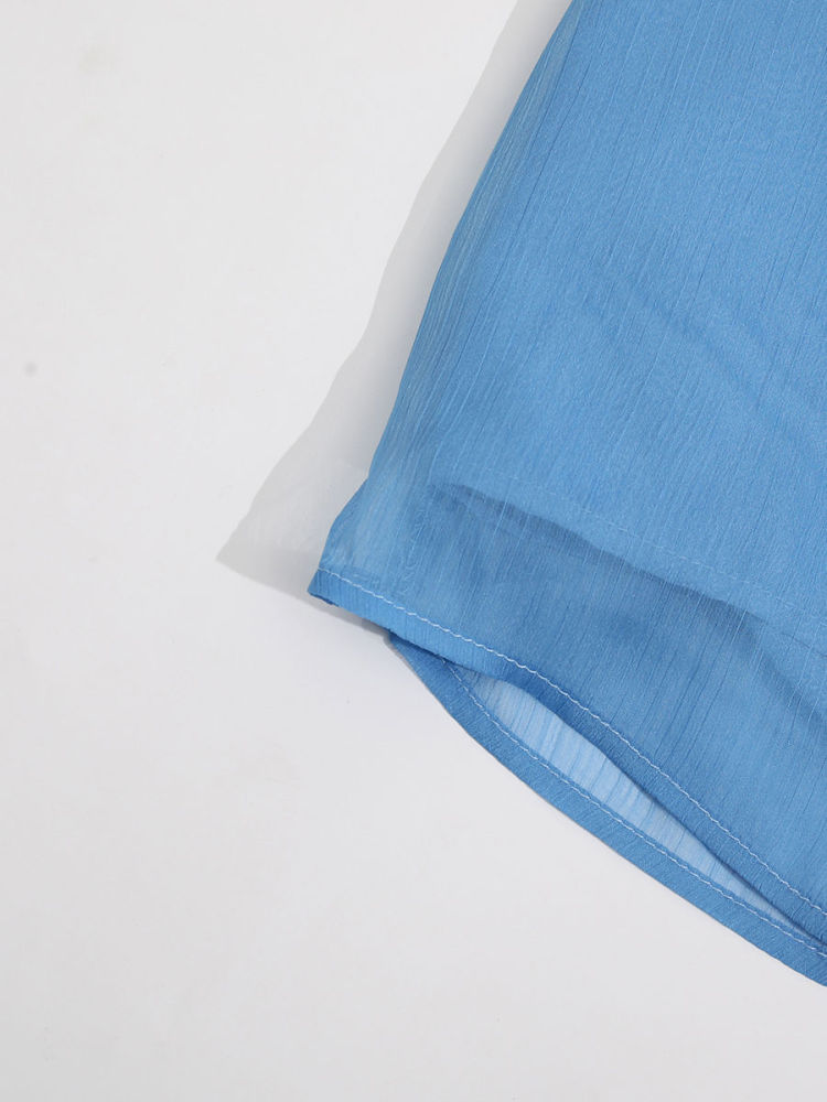 TWOTWINSTYLE Solid Stand Collar Sleeveles Designer Shirt