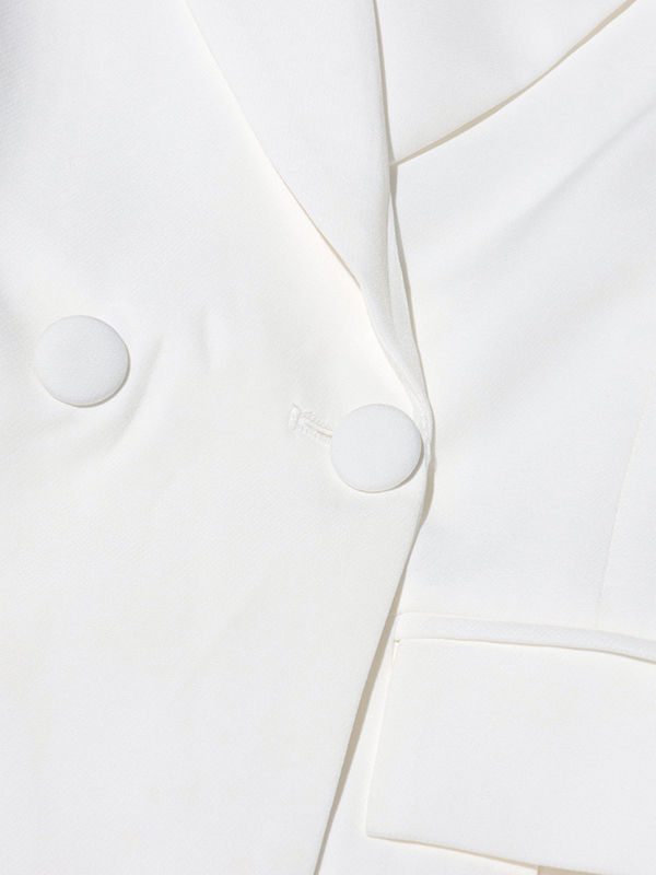 TWOTWINSTYLE Spliced Diamond Tunic Temperament Coat