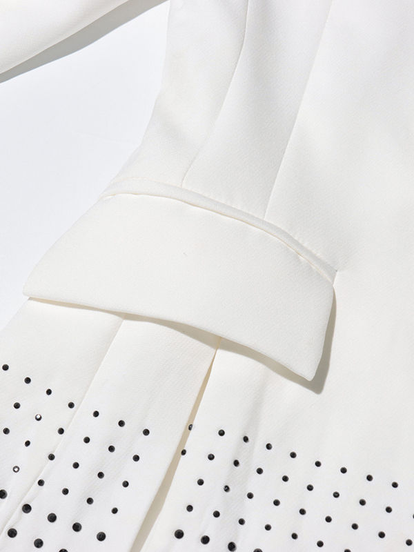 TWOTWINSTYLE Spliced Diamond Tunic Temperament Coat