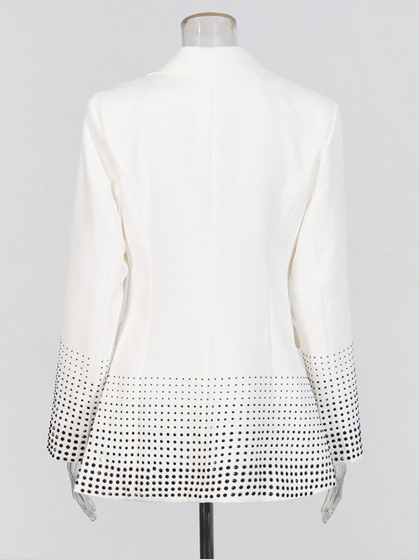 TWOTWINSTYLE Spliced Diamond Tunic Temperament Coat