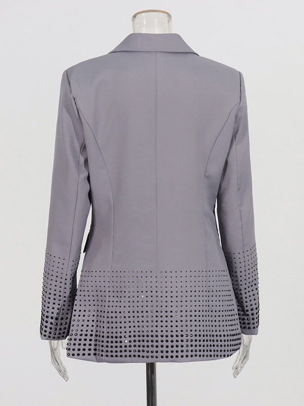 TWOTWINSTYLE Spliced Diamond Tunic Temperament Coat
