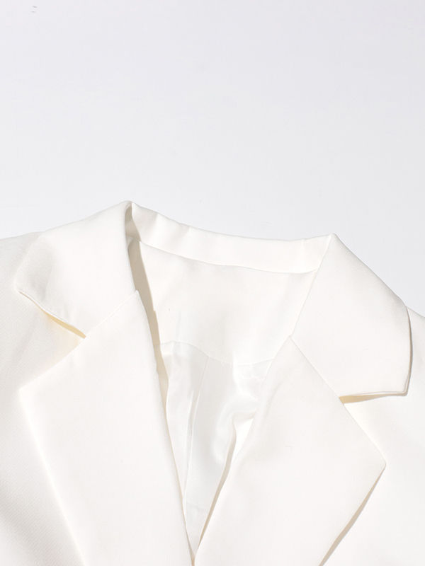TWOTWINSTYLE Spliced Diamond Tunic Temperament Coat