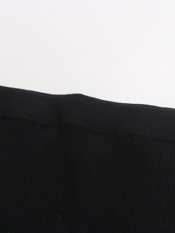TWOTWINSTYLE Turtleneck Spliced Pendant  Crop Top Solid Skirt Fashion Two Piece Set