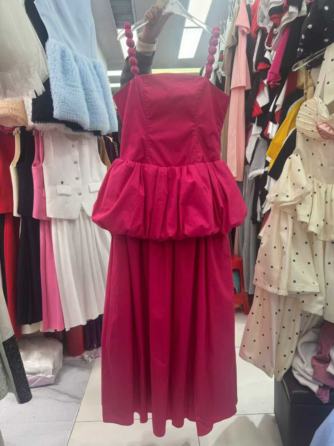 TWOTWINSTYLE Solid Off Shoulder Tunic Elegant Dress