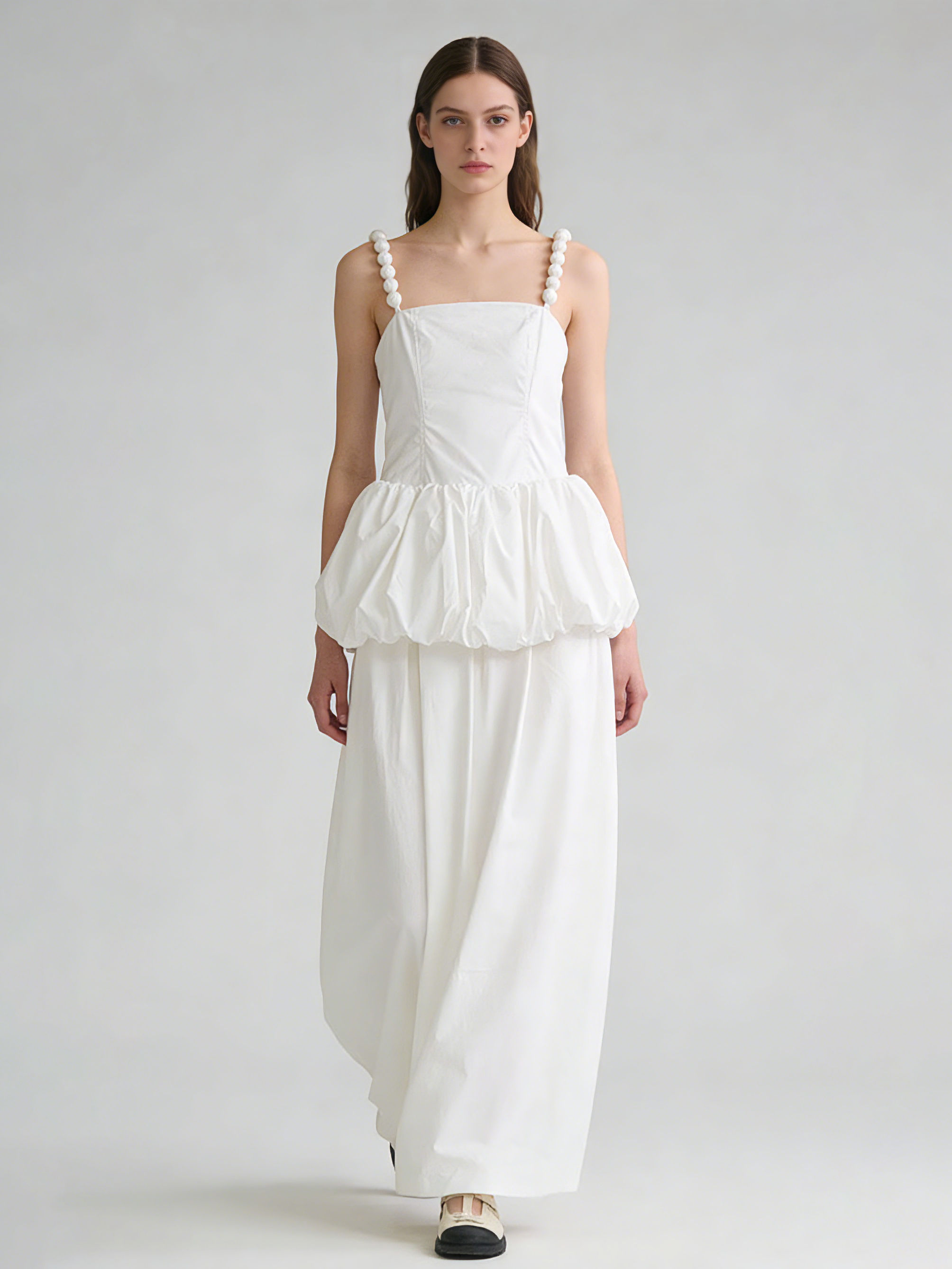 TWOTWINSTYLE Solid Off Shoulder Tunic Elegant Dress