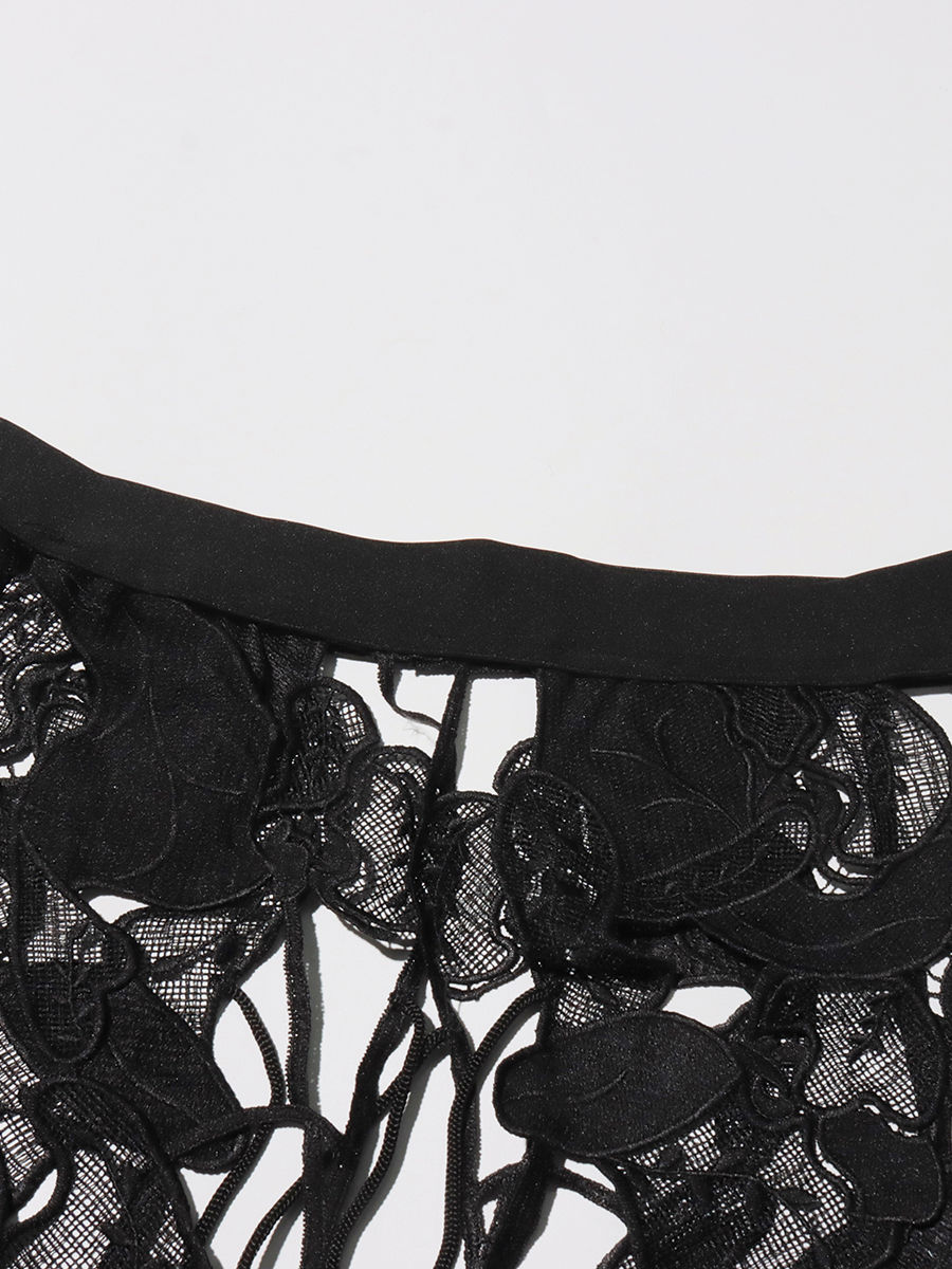 TWOTWINSTYLE High Waist Hollow Out Designer Skirt