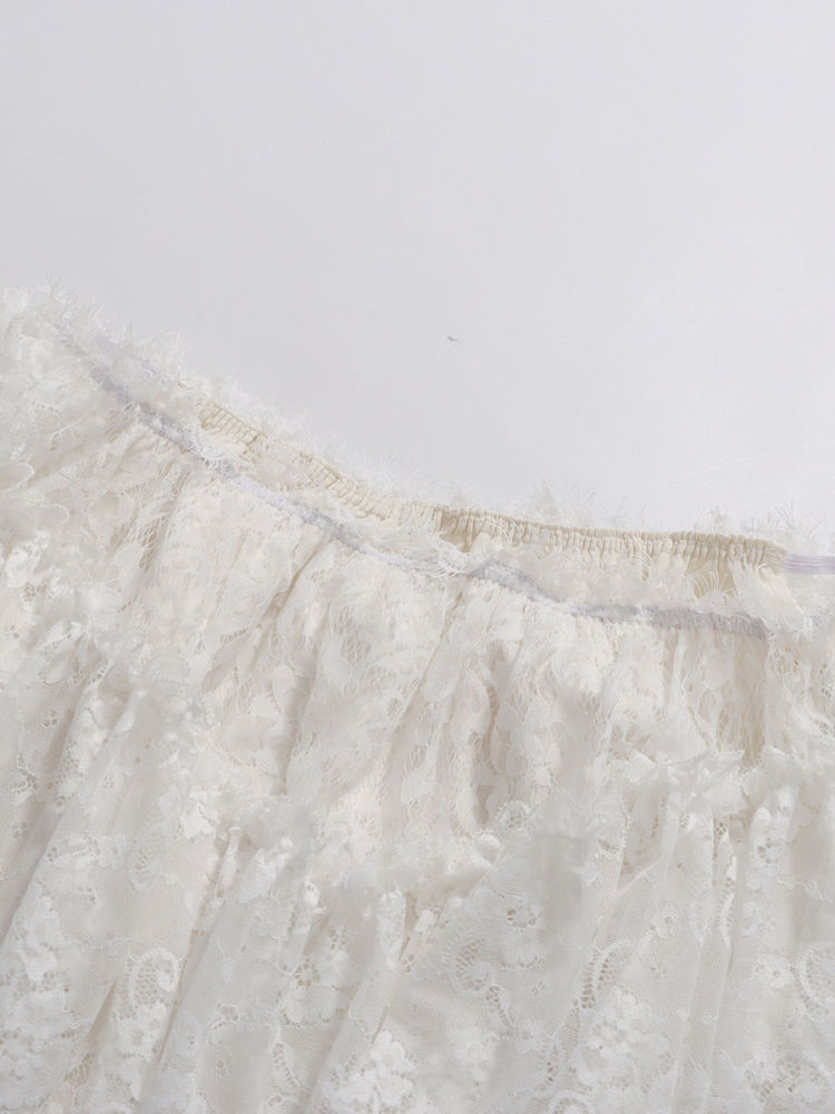 TWOTWINSTYLE Off Shoulder Patchwork Lace Up Fashion Dress