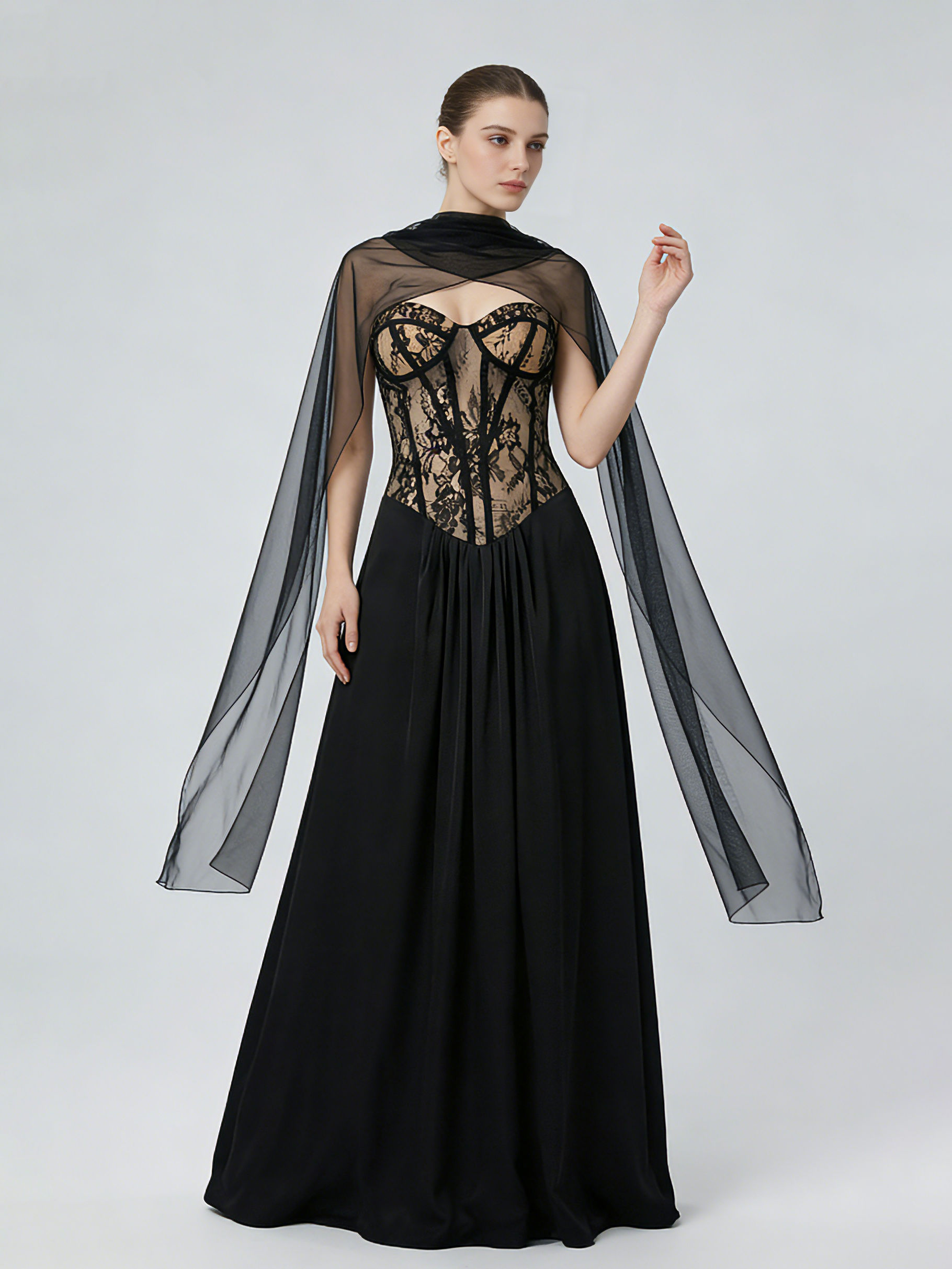 TWOTWINSTYLE Sleeveles Spliced Lace High Waist Sexy Dress
