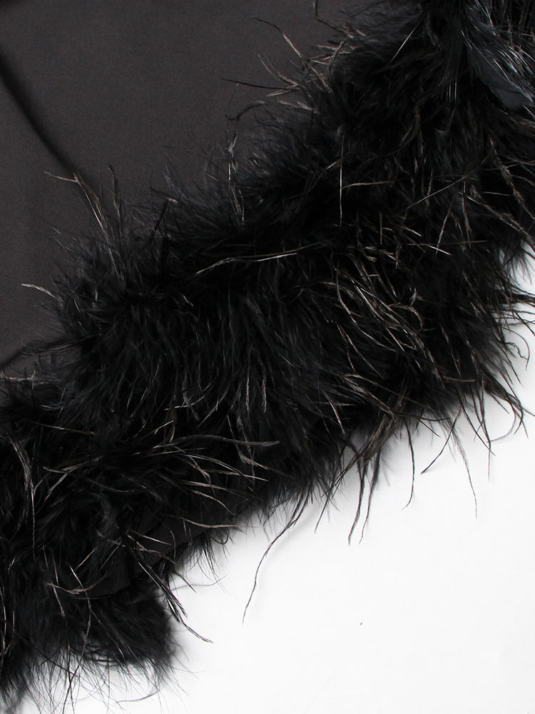 TWOTWINSTYLE Off One Shoulder Patchwork Fur Fashion Dress