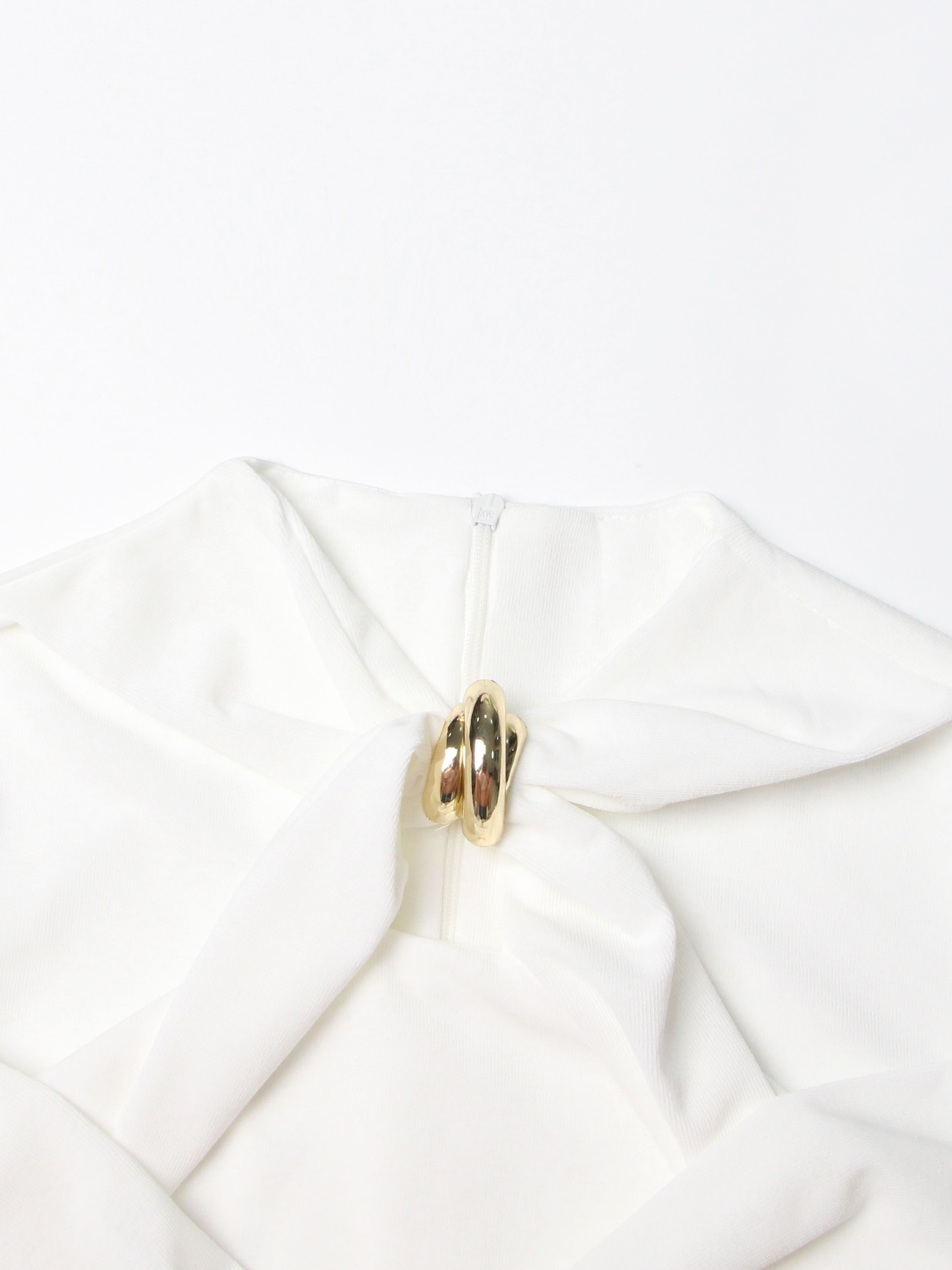 TWOTWINSTYLE Solid Long Sleeve Hollow Out Tunic Elegant Dress