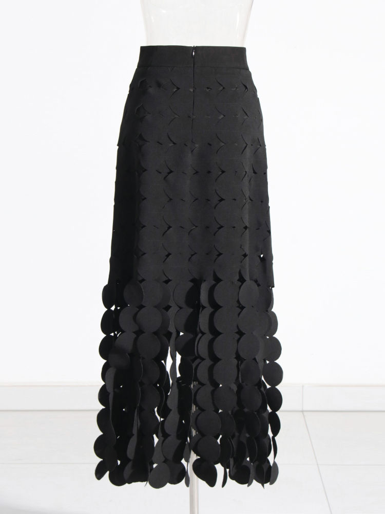 TWOTWINSTYLE Tunic Spliced Wafer Minimalist Skirt
