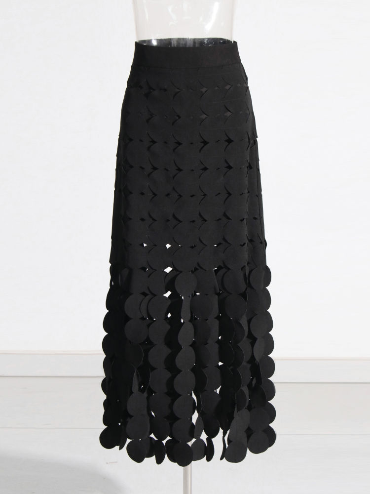 TWOTWINSTYLE Tunic Spliced Wafer Minimalist Skirt