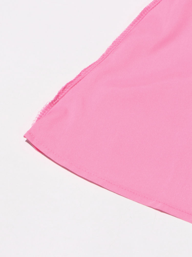 TWOTWINSTYLE Solid Stand Collar Sleeveles Designer Dress