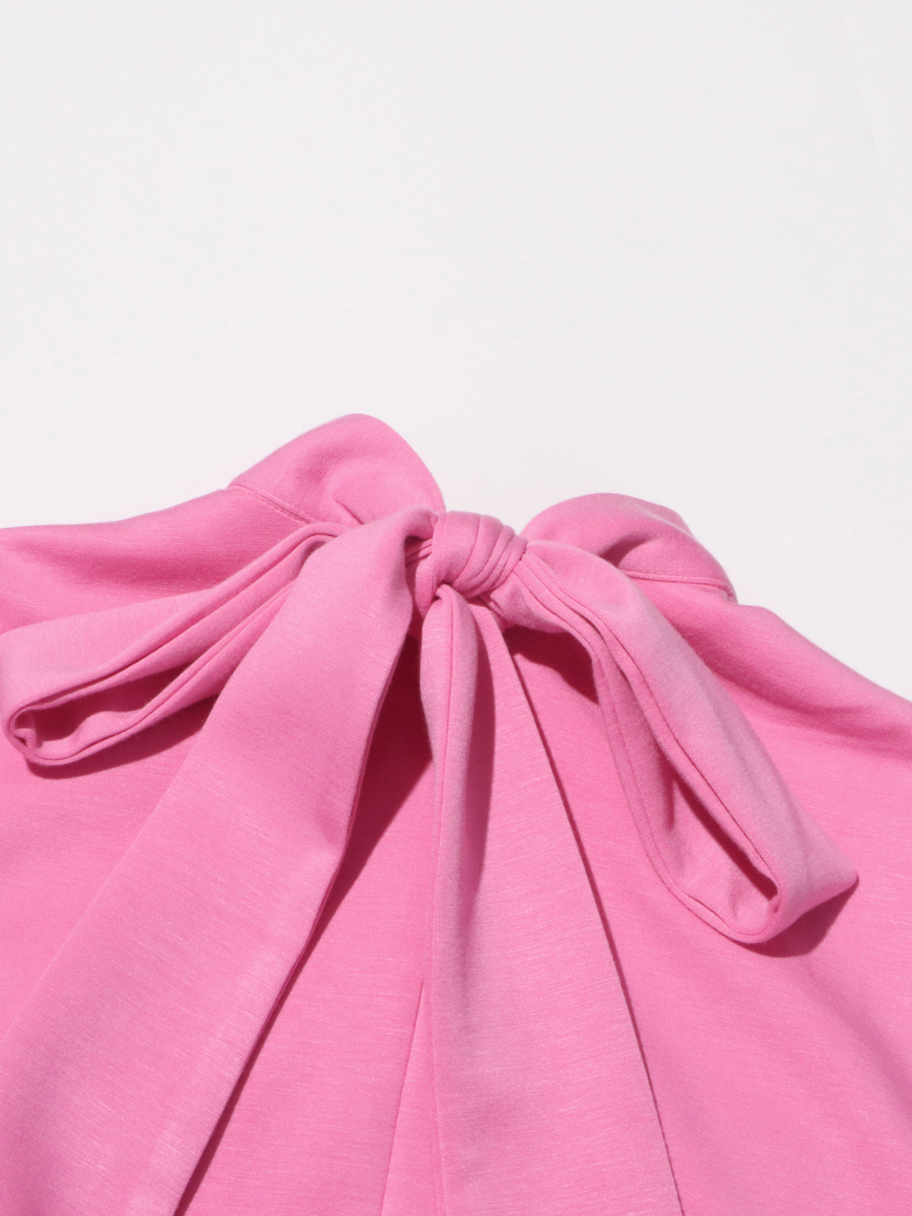 TWOTWINSTYLE Solid Stand Collar Sleeveles Designer Dress