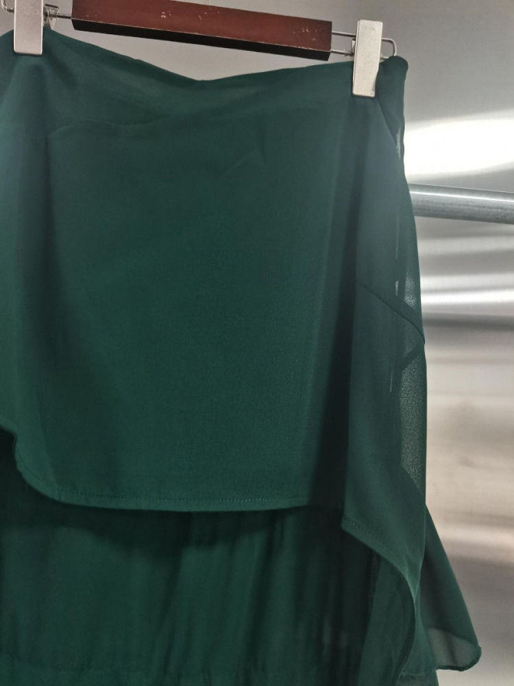 TWOTWINSTYLE High Waist Irregular Hem Vintage Skirt