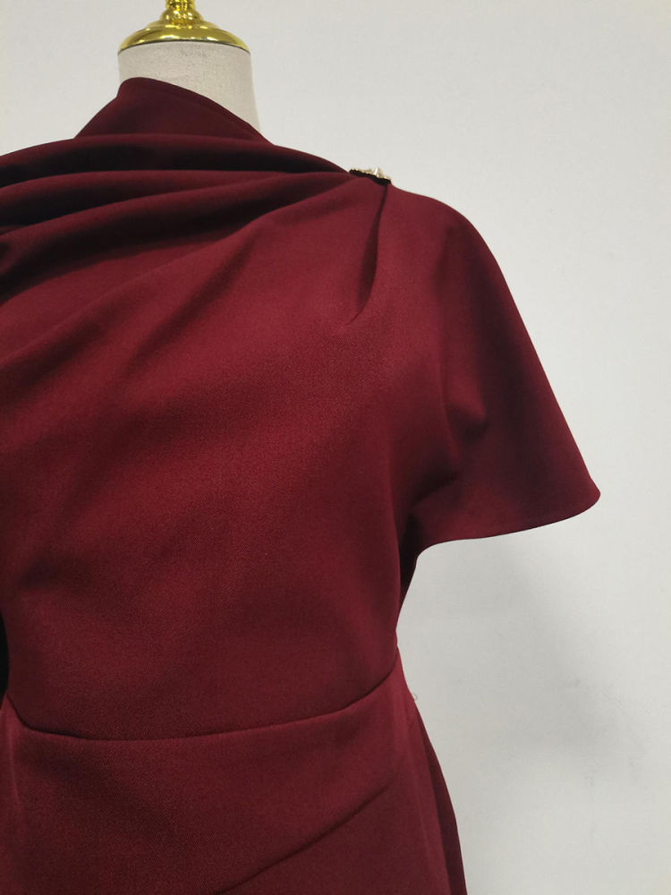 TWOTWINSTYLE Solid Sleeveles Tunic Vintage Dress