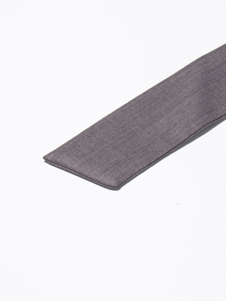 TWOTWINSTYLE Solid Lapel Spliced Belt Tunic Temperament Coat