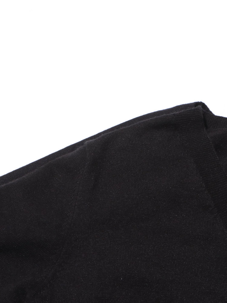 TWOTWINSTYLE V Neck Spliced Single Breasted Fashion Sweater