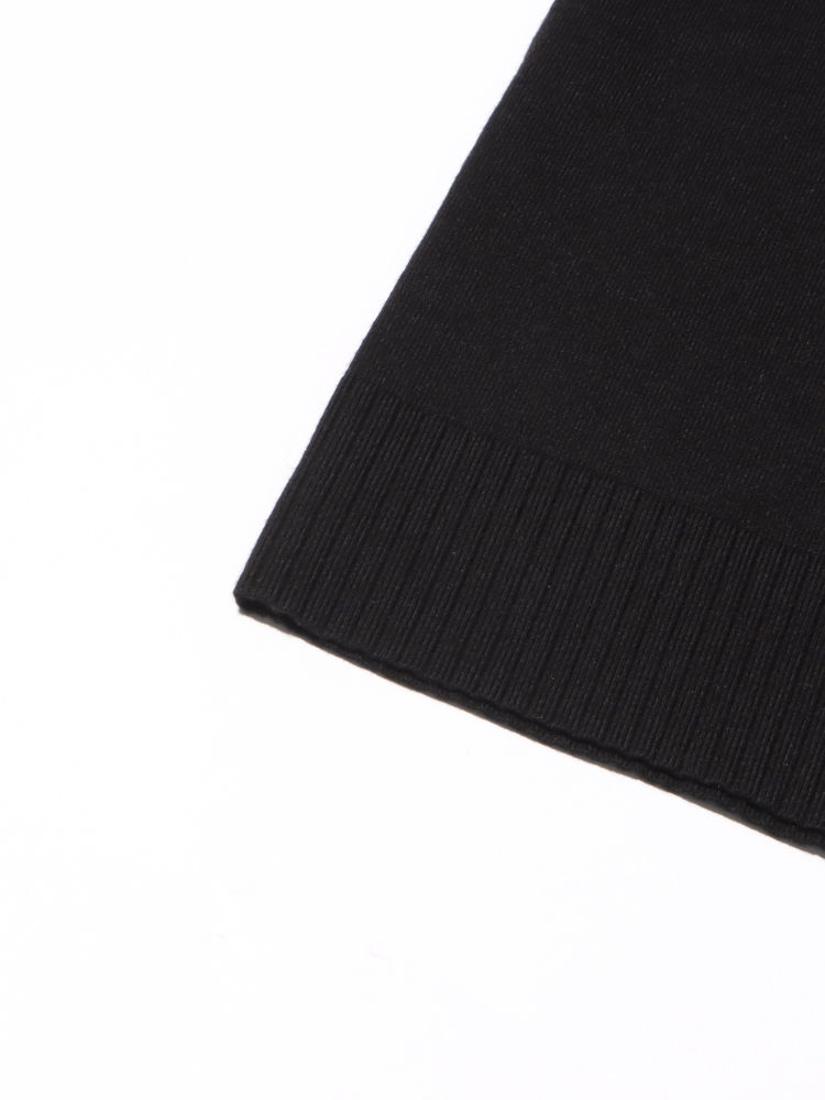 TWOTWINSTYLE V Neck Spliced Single Breasted Fashion Sweater