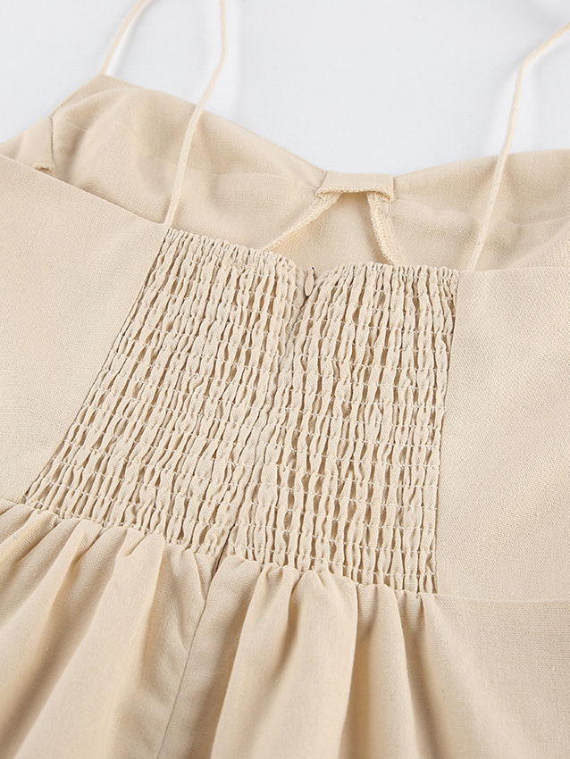 TWOTWINSTYLE Solid Sleeveles Side Split Tunic Fashion Dress