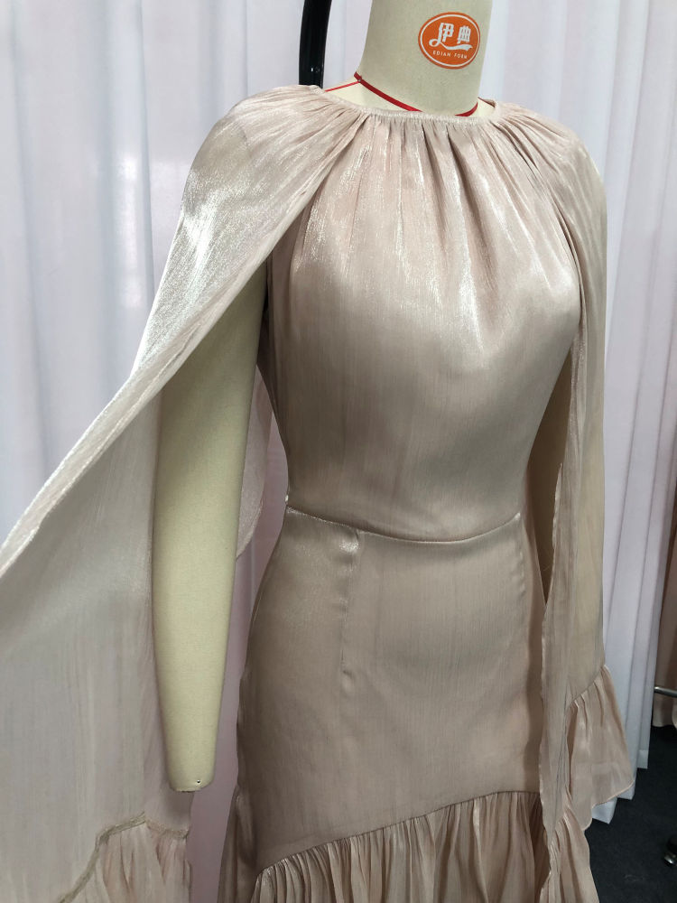 TWOTWINSTYLE Sleeveles Round Neck Irregular Hem Elegant Dress