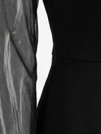 TWOTWINSTYLE Square Neckline Tunic Patchwork Diamond Elegant Dress