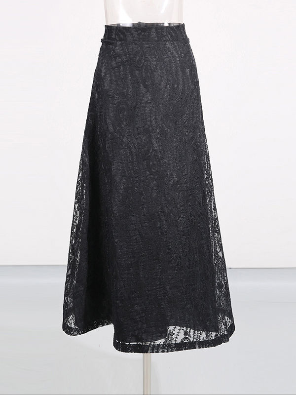 TWOTWINSTYLE Stand Collar Patchwork Metal Jewelry Top High Waist Skirt Elegant Two Piece Set