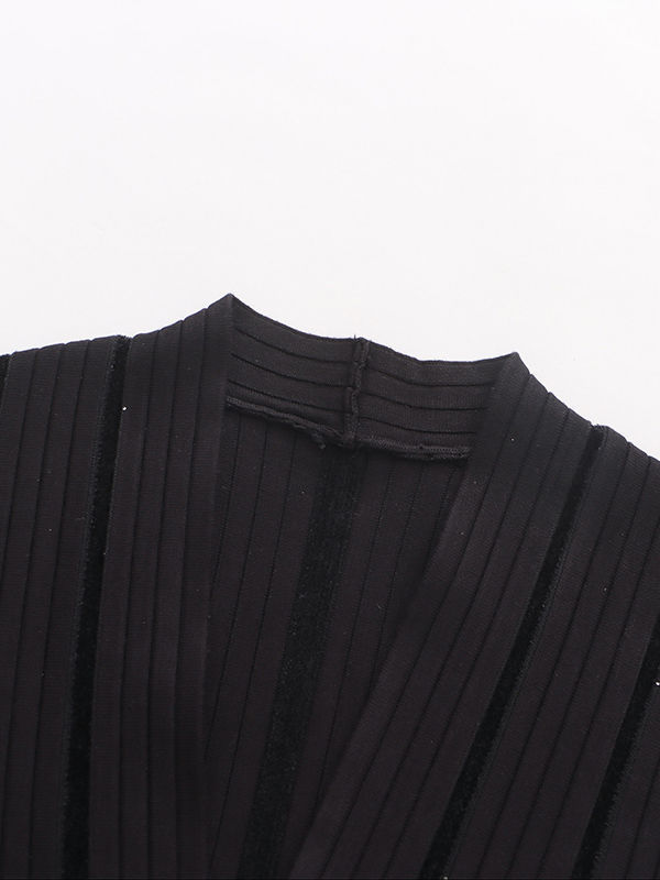 TWOTWINSTYLE Sleeveless Spliced Metal Decoration Elegant Dress