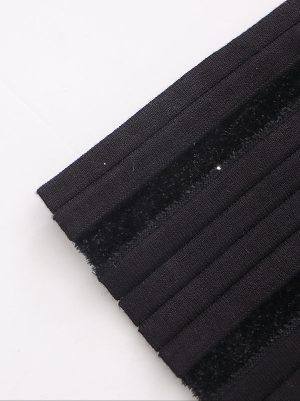 TWOTWINSTYLE Sleeveless Spliced Metal Decoration Elegant Dress