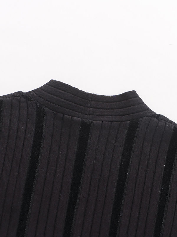 TWOTWINSTYLE Sleeveless Spliced Metal Decoration Elegant Dress