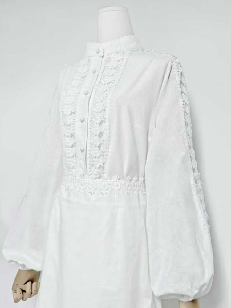 TWOTWINSTYLE Solid Stand Collar Patchwork Embroidery Top High Waist Skirt Elegant Set