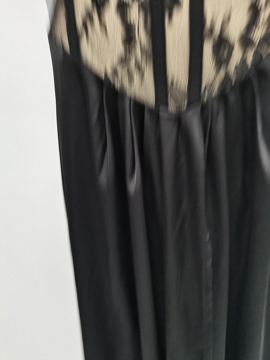 TWOTWINSTYLE Sleeveles Spliced Lace High Waist Sexy Dress