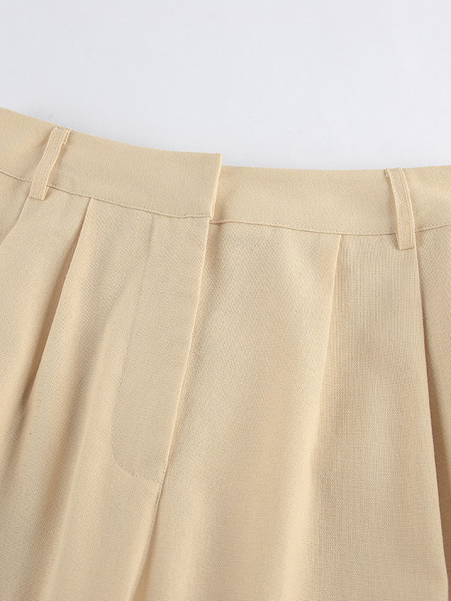 TWOTWINSTYLE Off One Shoulder Patchwork Knot Top Solid Wide Leg Pants Fashion Set