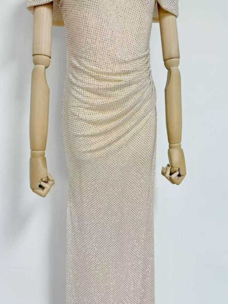 TWOTWINSTYLE Sleeveles Patchwork Diamond Vintage Dress