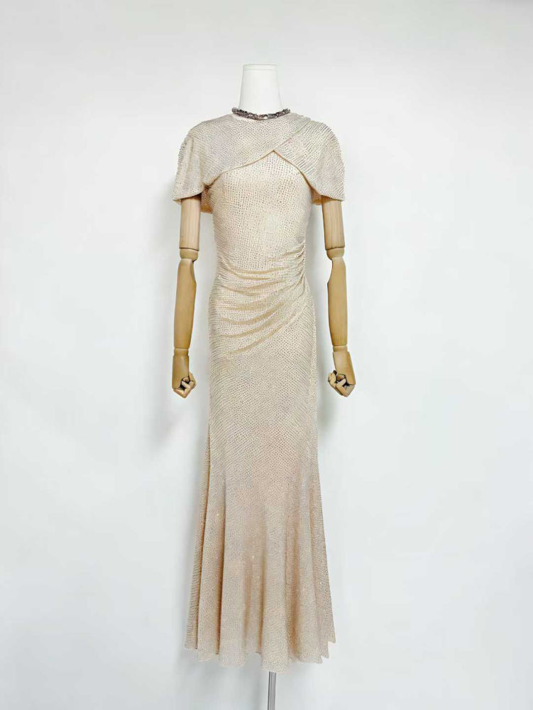 TWOTWINSTYLE Sleeveles Patchwork Diamond Vintage Dress