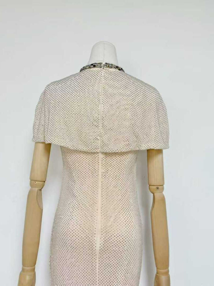 TWOTWINSTYLE Sleeveles Patchwork Diamond Vintage Dress