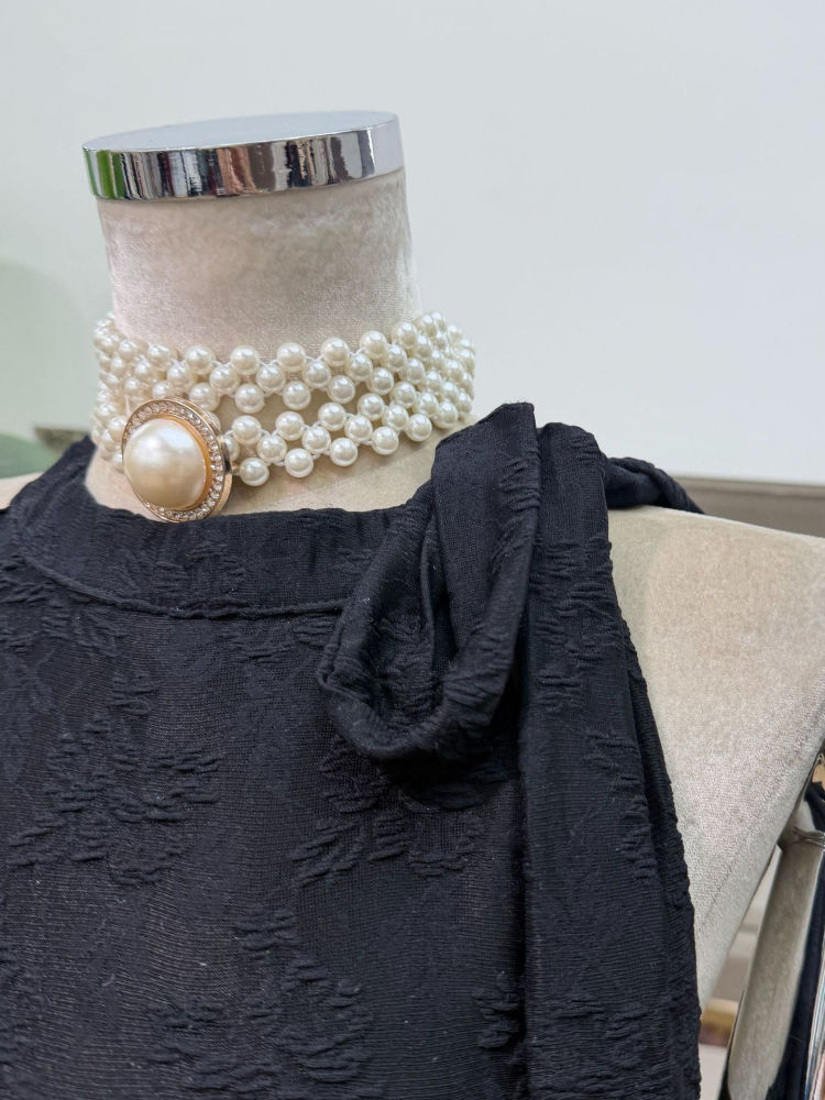 TWOTWINSTYLE Solid Off Shoulder Tunic Designer Dress