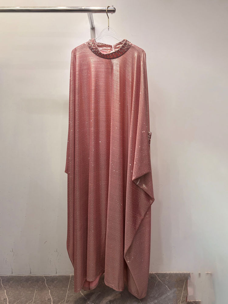 TWOTWINSTYLE Round Neck Patchwork Diamond Vintage Dress